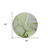 8' Round Green Round Abstract Washable Non Skid Indoor Outdoor Area Rug