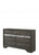 63" Gray Solid and Manufactured Wood Nine Drawer Triple Dresser
