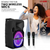 10 inch PA Portable Bluetooth Party Speaker Karaoke Boombox + 2 Wireless Mics 2 PCS - 810144135618