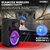 10 inch PA Portable Bluetooth Party Speaker Karaoke Boombox + 2 Wireless Mics 2 PCS - 810144135618