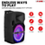10 inch PA Portable Bluetooth Party Speaker Karaoke Boombox + 2 Wireless Mics 2 PCS - 810144135618