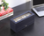 Faux Leather And Glass Four Section Watch Box With Metal Accents - 880016556414