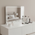 Clear Lighted Freestanding Frameless Makeup Shaving Tabletop Mirror - 880024788869