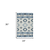2' X 3' Sky Blue Gray And Black Wool Tribal Flatweave Handmade Area Rug With Fringe - 880016659399