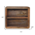 Solid Wood Carved Geometric Floating Nightstand - 880016624656