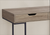 47" Taupe and Black Wood and Metal H-Shape Computer Desk With Two Drawers - 608219190293