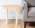 22" Natural Solid Wood Oval Sled End Table - 608219195120