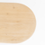 22" Natural Solid Wood Oval Sled End Table - 608219195120
