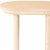 22" Natural Solid Wood Oval Sled End Table - 608219195120