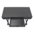42" Gray and Black Wood and Metal Sled Computer Desk - 608219390105