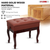 Piano Bench 3" Padded Cushioned Stool Wooden Heavy Duty Adjustable Musician Chair w Storage - 810144135229
