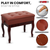 Piano Bench 3" Padded Cushioned Stool Wooden Heavy Duty Adjustable Musician Chair w Storage - 810144135229