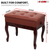 Piano Bench 3" Padded Cushioned Stool Wooden Heavy Duty Adjustable Musician Chair w Storage - 810144135229