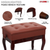 Piano Bench 3" Padded Cushioned Stool Wooden Heavy Duty Adjustable Musician Chair w Storage - 810144135229