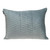 Homeroots Home Decor Gray Quilted Velvet Zig Zag Decorative Lumbar Pillow