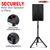 Speaker Stand Tripod Short Adjustable 36 Inch DJ Pole Mount Studio Monitor Stands - 810144134185