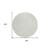 8' Ivory And Gray Round Abstract Washable Indoor Outdoor Area Rug - 608219252045