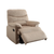 Light Microfiber Manual Recliner - 606114612742