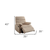 Light Microfiber Manual Recliner - 606114612742