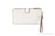 Michael Kors Jet Set Vanilla PVC Pink Leather Double Zip Wristlet Wallet - 194900065723