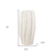 Cylinder Ceramic Sculptural Waves Table Vase - 880016813715