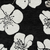 8' X 10' Black Ivory And Gray Floral Washable Indoor Outdoor Area Rug - 880016531244