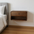 Solid Wood One Drawer Floating Nightstand - 880016524383