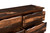 60" Dark Brown Solid Wood Six Drawer Dresser - 606114734239