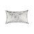 Set of Two 12" X 20" Gray and Silver Abstract Cowhide Lumbar Throw Pillows with Glitter - 608219272692
