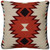 Homeroots Home Decor Ivory Orange Kilim Down Filled Throw Pillow, Ivory Orange, 18 x 18 Inches