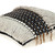 Homeroots Home Decor Black and Ivory Textured Throw Pillow, 18 inches