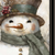 Old World Frosty The Snowman Black Framed Wall Art - 880016529692