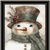 Old World Frosty The Snowman Black Framed Wall Art - 880016529692