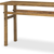 54" Brown Solid Wood Distressed Console Table - 880016507263