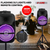8 inch PA Portable Bluetooth Party Speaker Karaoke Boombox + 2 Wireless Mics - 810099499254