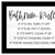 Set Of Two "Bathroom Rules" Black Framed Textual Art Wall Art - 608219239046