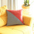 Homeroots Home Decor Houndstooth Red Faux Leather Throw Pillow, 18x18 Inches