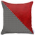 Homeroots Home Decor Houndstooth Red Faux Leather Throw Pillow, 18x18 Inches