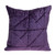 Homeroots Home Decor Purple Chunky Geo Stitched Velvet Decorative Throw Pillow, 20 x 20 x 4 Inches