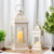 Distressed Filigree Metal Tabletop Lantern Candle Holders - 880016829563