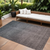 8' X 10' Gray Charcoal And Brown Ombre Washable Indoor Outdoor Area Rug