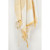 50" X 60" Yellow And Ivory Cotton Woven Striped Throw Blanket with Fringe - 880024707556