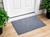 24" X 36" Gray Floral Outdoor Polypropylene Door Mat - 880016738049
