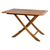 43" Brown Solid Wood Folding Outdoor Side Table - 606114759942