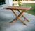 43" Brown Solid Wood Folding Outdoor Side Table - 606114759942