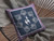 16” Navy Purple Horse Zippered Suede Throw Pillow