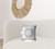 16"x16" White Zippered Suede Floral Throw Pillow