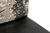 Set of Two Black Gray And Dark Brown Solid Wood Upholstered Chenille And Leather Dining Side Chairs - 608219066673
