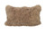 17" X 27" Beige Microsuede Down Lumbar Throw Pillow