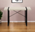 49" Taupe and Black Computer Desk
